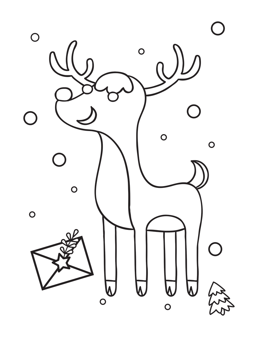 Lets Color Christmas Coloring Pages for Kids Festive Holiday Fun