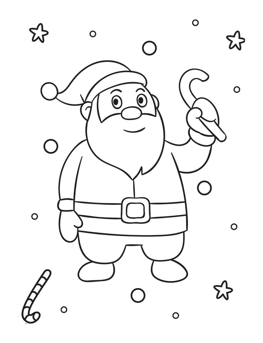 Lets Color Christmas Coloring Pages for Kids Festive Holiday Fun